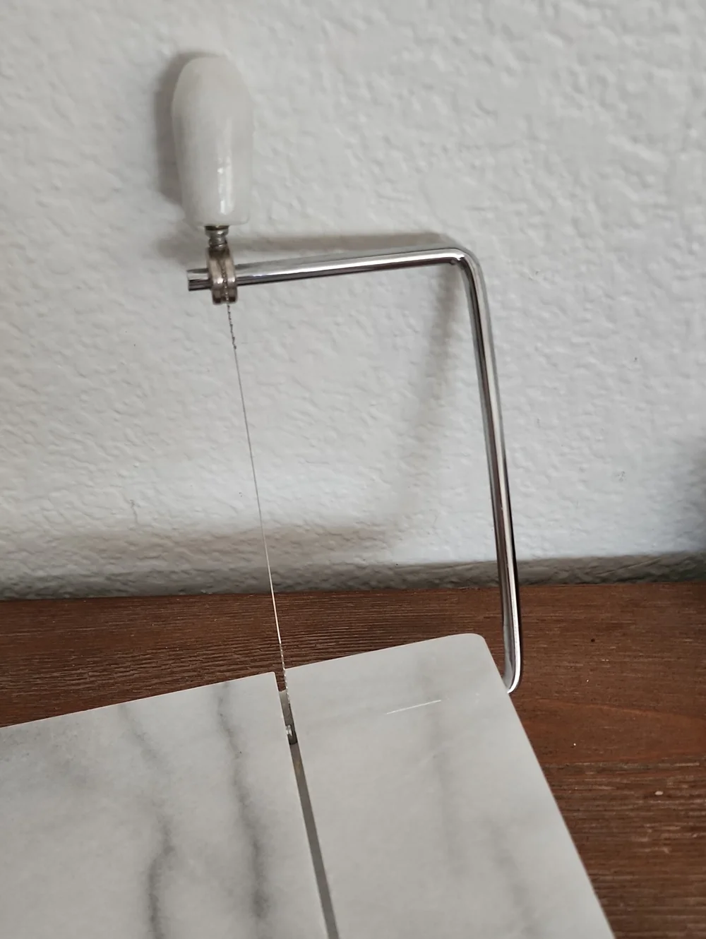 White Marble Cheese Slicer